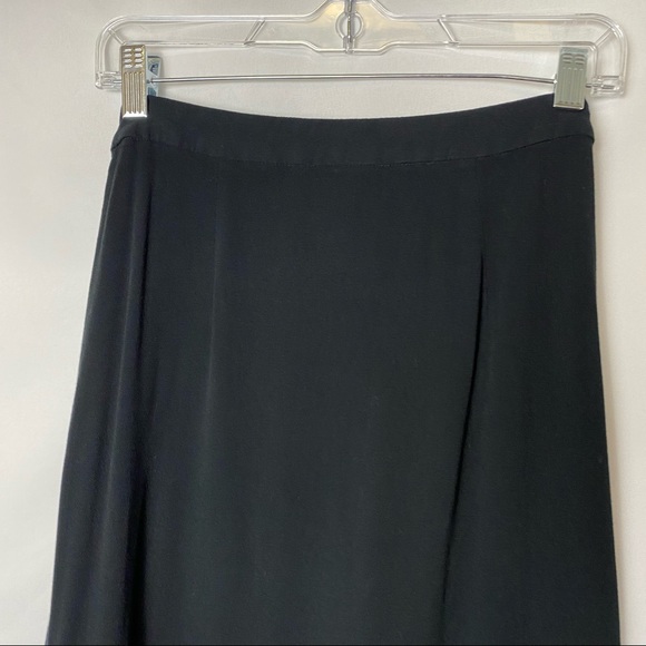 Who What Wear Black Asymmetrical Skirt with Slit 4 - Picture 3 of 7